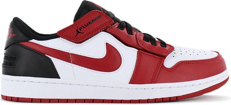 Nike AIR JORDAN 1 Low FlyEase Heren Sneakers Sport Schoenen Leer Wit-Rood DM1206