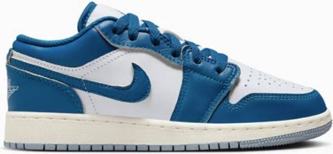 Jordan Air 1 Low Junior White Blue Grey Sail Industrial Blue White Blue Grey Sail Industrial Blue