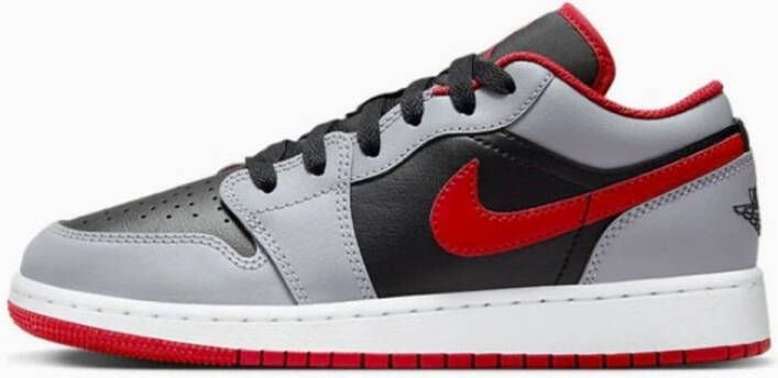 Jordan AJ 1 LO GS Black Ce t Grey White Fire Red Black Ce t Grey White Fire Red