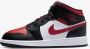 Jordan Air 1 Mid(Gs ) Black Fire Red White Schoenmaat 36+ Shoes grade school 554725 079 - Thumbnail 1