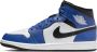 Jordan Schoenen Air 1 Mid Game Royal White Black- Heren Game Royal White Black - Thumbnail 8