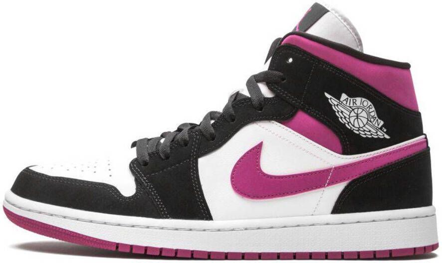 Jordan Air 1 Mid Dames Black Purple Dames