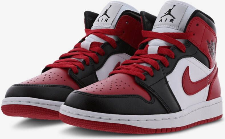 Jordan Wmns Air 1 Mid Black Gym Red White Schoenmaat 37 1 2 Sneakers BQ6472 079