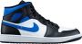 Nike Air Jordan 1 Mid White Black Racer Blue 554724-140 Wit;Zwart;Blauw Schoenen - Thumbnail 2