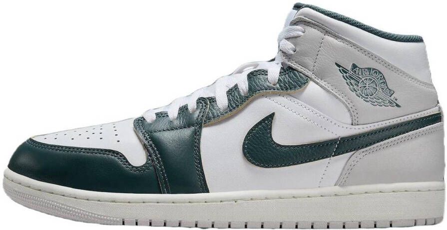 Jordan Air 1 Mid SE White Sail Neutral Grey Oxidised Green- Heren White Sail Neutral Grey Oxidised Green