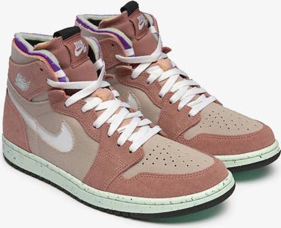 Jordan Air 1 Zoom Air Cmft Fossil Stone White Fossil Rose Schoenmaat 40 1 2 Sneakers CT0978 201 - Foto 2