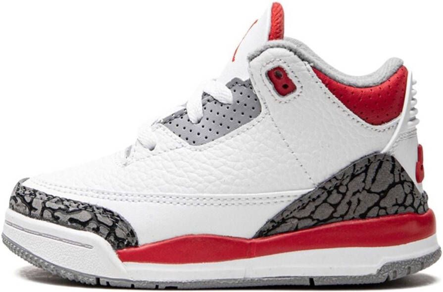 Jordan 3 Retro (Td) White Fire Red-Black-Ce t Grey Sneakers toddler DM0968-160