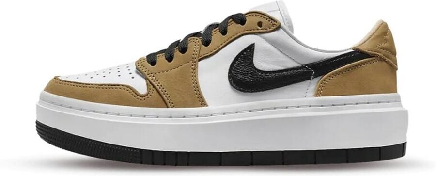 Nike Air Jordan 1 Elevate Low Dames Sneaker Limited Edition Wit Bruin Zwart Doos Zonder Deksel - Foto 2