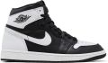 Jordan Nike Air 1 Retro High OG Black & White Sneakers Basketbal Schoenen Leer DZ5485 - Zwart