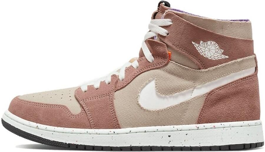 Jordan Air 1 Zoom Air Cmft Fossil Stone White Fossil Rose Schoenmaat 40 1 2 Sneakers CT0978 201 - Foto 3
