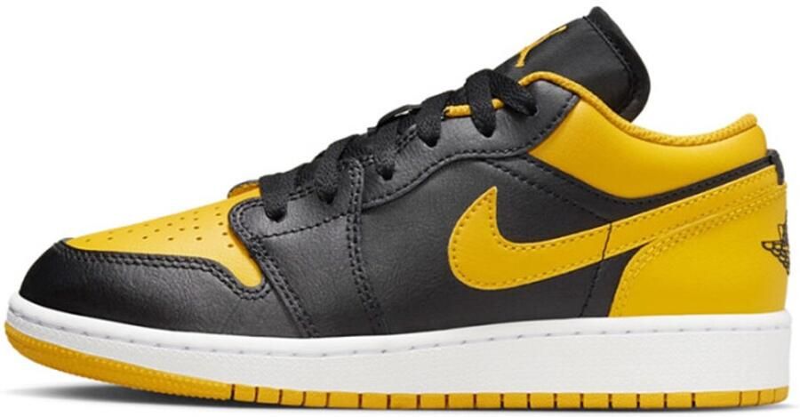 Jordan Air 1 Low Junior Black White Yellow Ochre Black White Yellow Ochre - Foto 2
