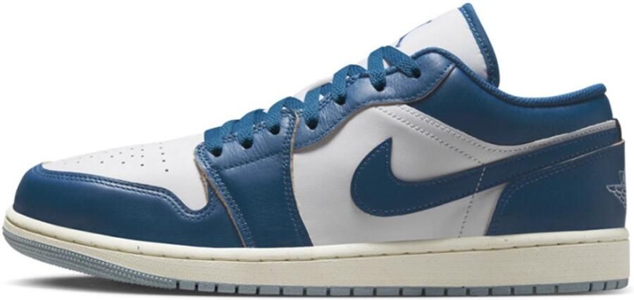 Jordan Air 1 Low White Blue Grey Sail Industrial Blue- Heren White Blue Grey Sail Industrial Blue - Foto 3
