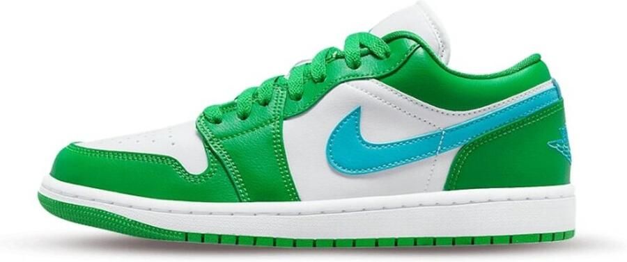 Jordan Wmns Air 1 Low Basketball Schoenen lucky green aquatone white maat: 40.5 beschikbare maaten:36.5 40.5 41 42.5 36