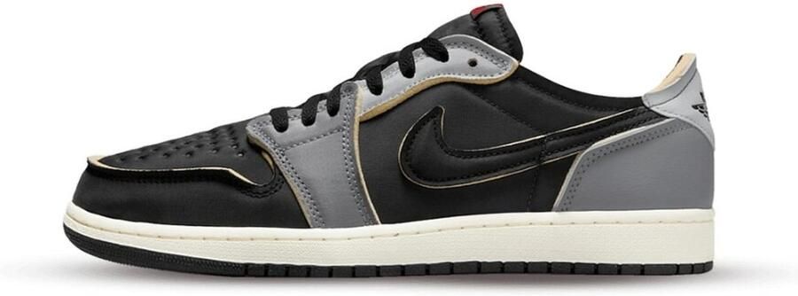 Jordan Air 1 Retro Low Og Ex Black Fire Red Dk Smoke Grey Schoenmaat 42 1 2 Sneakers DV0982 006