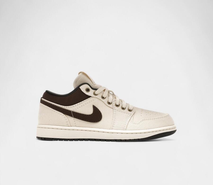 Nike Lage Sneakers Jordan 1 Low Premium Pale Ivory Off Noir Baroque Brown - Foto 1
