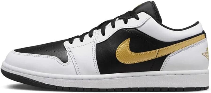 Jordan Nike Air 1 Low White Black Gold Sneakers Doos Zonder Deksel - Foto 2