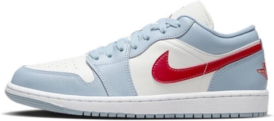 Jordan Wmns Air 1 Low 1 sail dune red blue grey white 36.5 beschikbare maaten:36.5 37.5 36 38 39 40.5 41 42.5 43 44