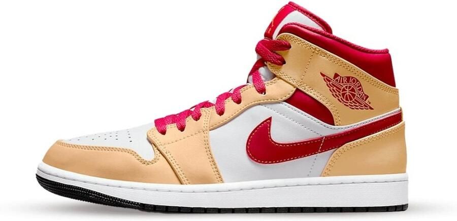 Nike Air Jordan 1 Mid �Light Curry Cardinal� Sneakers Unisex