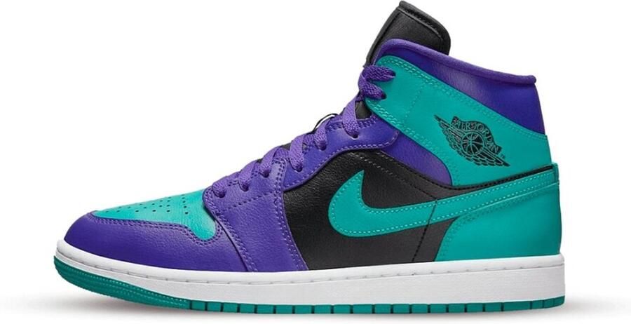 Jordan Wmns Air 1 Mid Dark Concord New Emerald Black White Schoenmaat 36 1 2 Sneakers BQ6472 502 - Foto 2