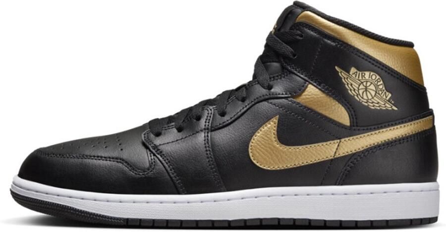 Jordan Air 1 Mid Air 1 in zwart formaten: 42.5