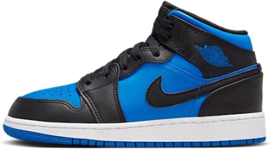Nike Air Jordan 1 Mid GS Black Royal Blue Sneakers Unisex - Foto 2