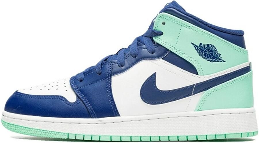 Nike Air Jordan 1 Mid Mystic Navy Mint Foam Blauw