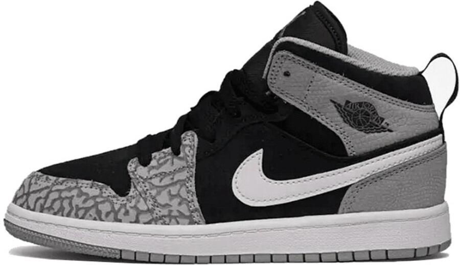 Jordan 1 Mid SE Kleuterschoenen Zwart