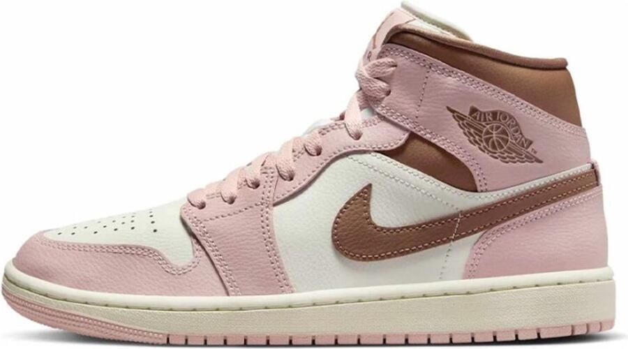 Air Jordan 1 Mid Pink Oxford Brown (W)