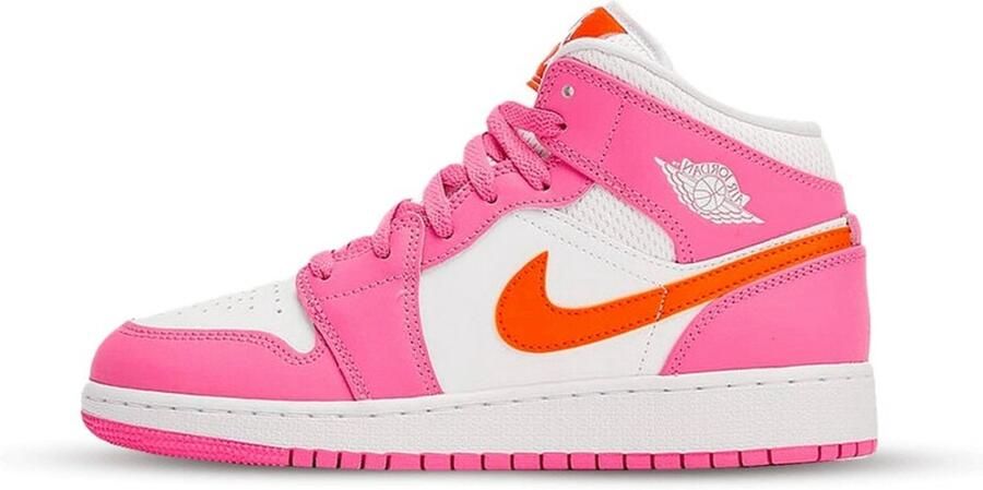 Jordan Stijlvolle Leren Sneaker voor Vrouwen Pink Dames