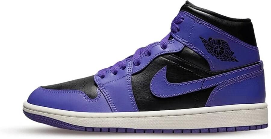 Air Jordan Nike 1 MID WMNS (Black Dark Concord-Sail) - Foto 2