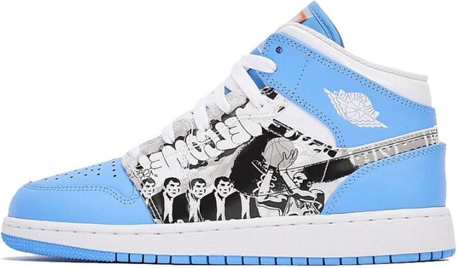 Air Jordan 1 Mid Sneaker School Game Winner (GS)