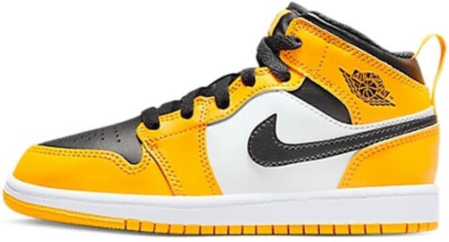 Jordan 1 Mid Kleuterschoen Geel