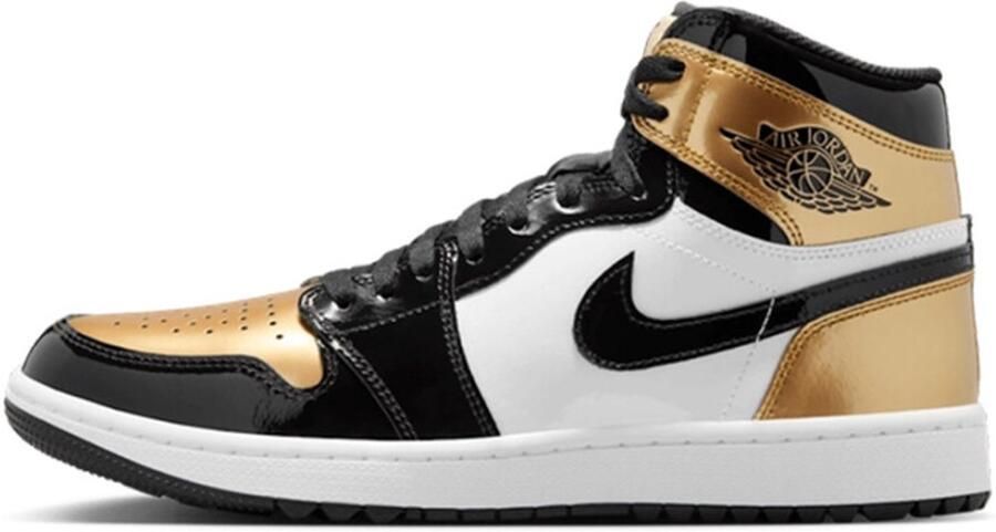 Air Jordan 1 Retro High Golf 'Patent Gold Toe'