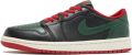 Air Jordan WMNS Nike 1 Retro Low OG Sneakers Unisex Zwart Groen Rood - Zwart
