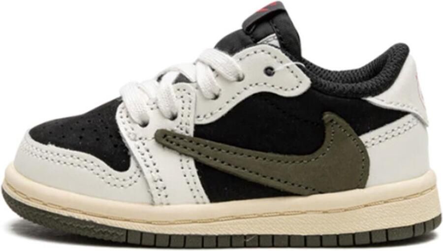 Nike Lage Sneakers 1 Retro Low OG SP Travis Scott Olive Enfants et Bébés