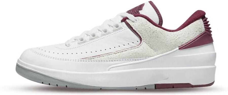 Jordan Air 2 Retro Low Heren Sneakers Schoenen Wit-Rood DV9956