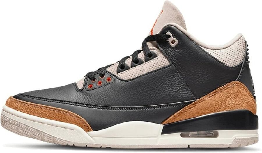 Jordan Air 3 Retro Black Rush Orange Fossil Stone Sail Schoenmaat 40 1 2 Sneakers CT8532 008 - Foto 2
