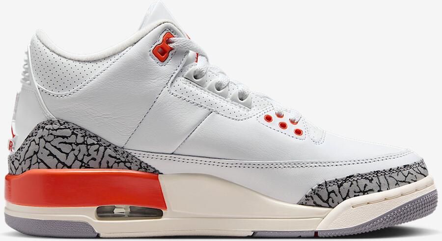 Air Jordan 3 Retro 'Sport Renaissance' Wit Sail Cement Grey Cosmic Clay Wit Grijs 3 Lifestyle Dames Sneakers voor Vrouwen