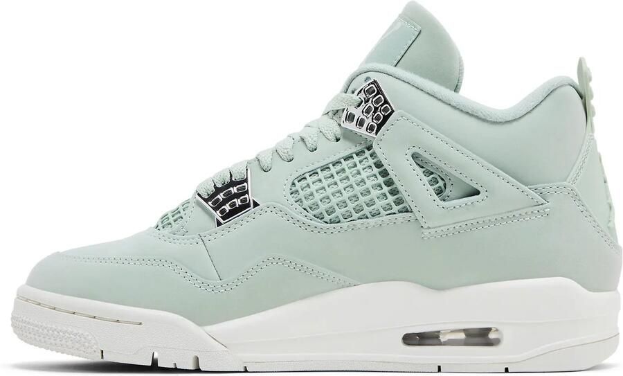 Air Jordan 4 Retro 'Abundance' Seafoam Metallic Silver Sail Grijs Wit 4 Lifestyle Dames Sneakers voor Vrouwen - Foto 3