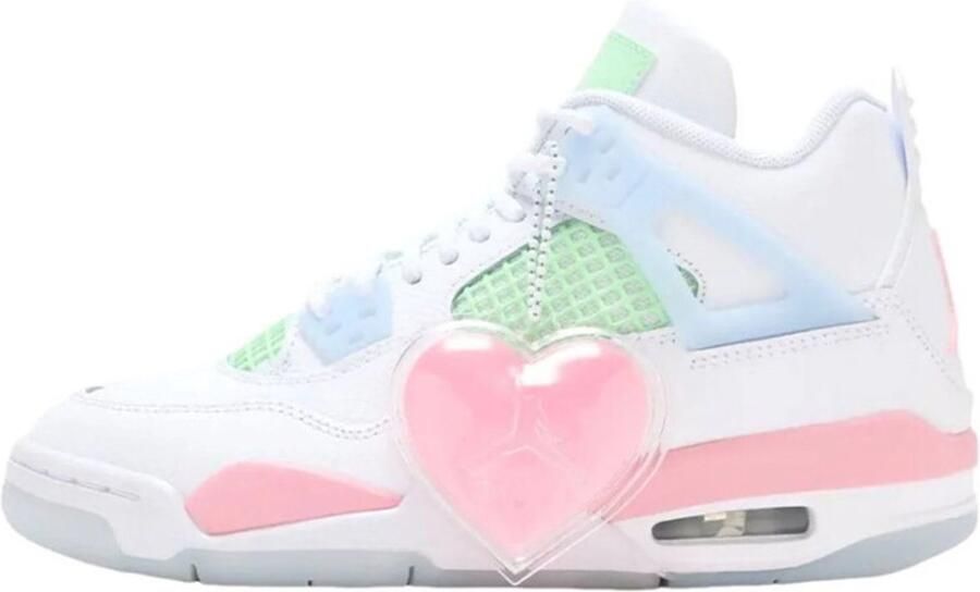 Air Jordan 4 Retro GS “Valentine s Day” Limited Edition Roze Wit - Foto 2