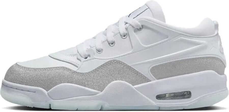 Nike Air Jordan 4 RM Wmns White Metallic Silver Sneakers Wit Zilver - Foto 2