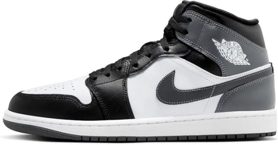 Jordan Schoenen Air 1 Mid Black White Iron Grey- Heren Black White Iron Grey - Foto 2