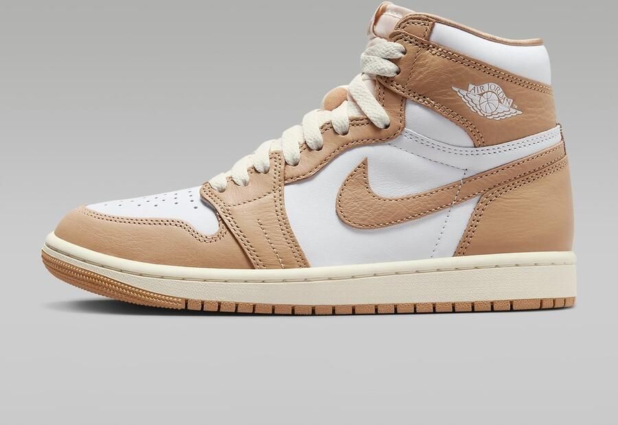 Air Jordan 1 Retro High OG 'Praline' FN6622-201 praline beige wit sail sneakers hoog zomersneakers