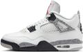Air Jordan Nike 4 Retro Sneakers Unisex Wit Ce t - Wit