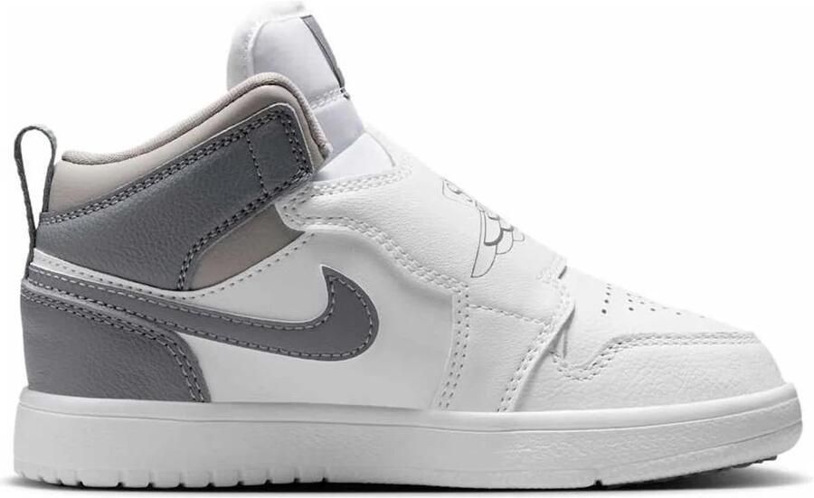 Air Jordan Sky Medium Grey White Cool Grey (TD) BQ7196-011 grijs wit klittenband kinderschoenen unisex