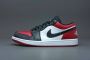 Nike Air Jordan 1 Low Bred Toe 553558-612 BRED Zwart Rood Schoenen - Thumbnail 4