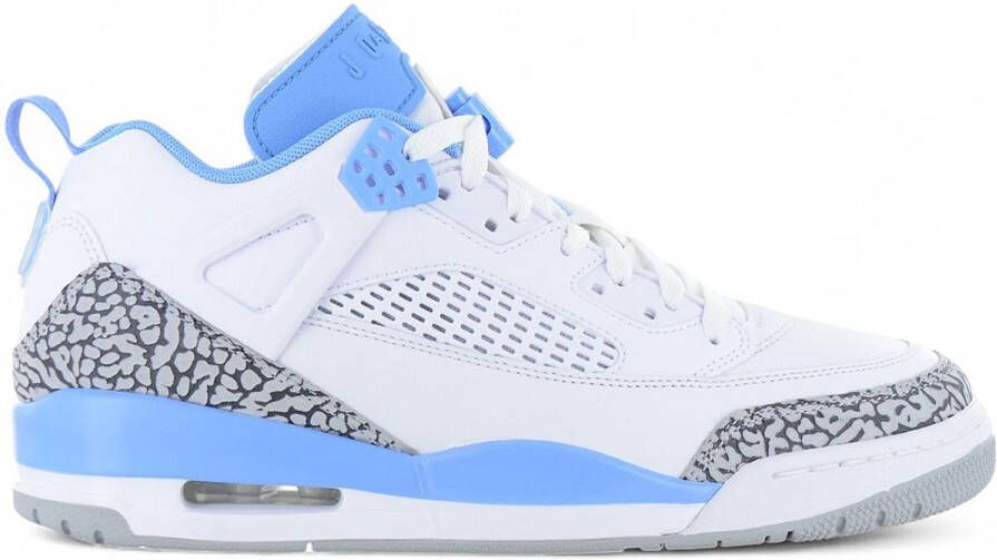 Jordan Spizike Low White Wolf Grey Anthracite University Blue- Heren White Wolf Grey Anthracite University Blue