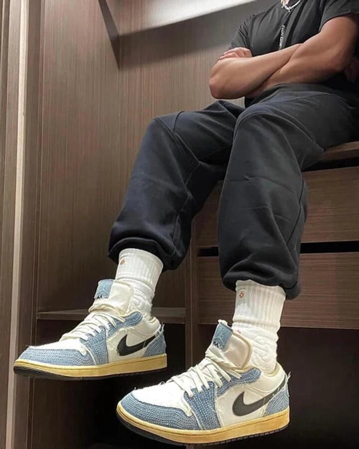 Jordan 1 Low SE WRMK Sashiko Denim