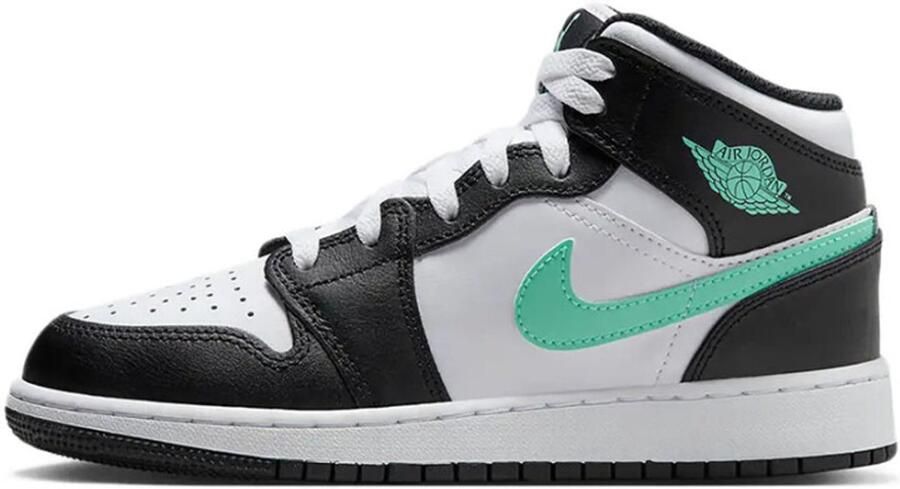 Jordan Kinderschoenen Air 1 Mid White Black Green Glow White Black Green Glow - Foto 2