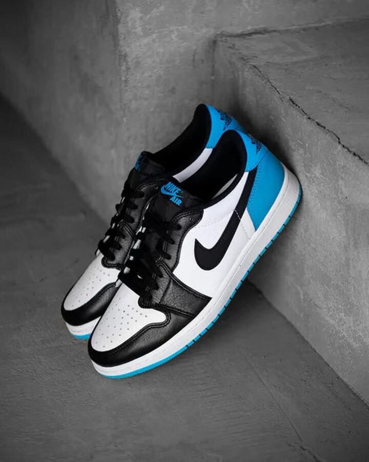Jordan 1 Retro Low OG Black Dark Powder Blue - Foto 2